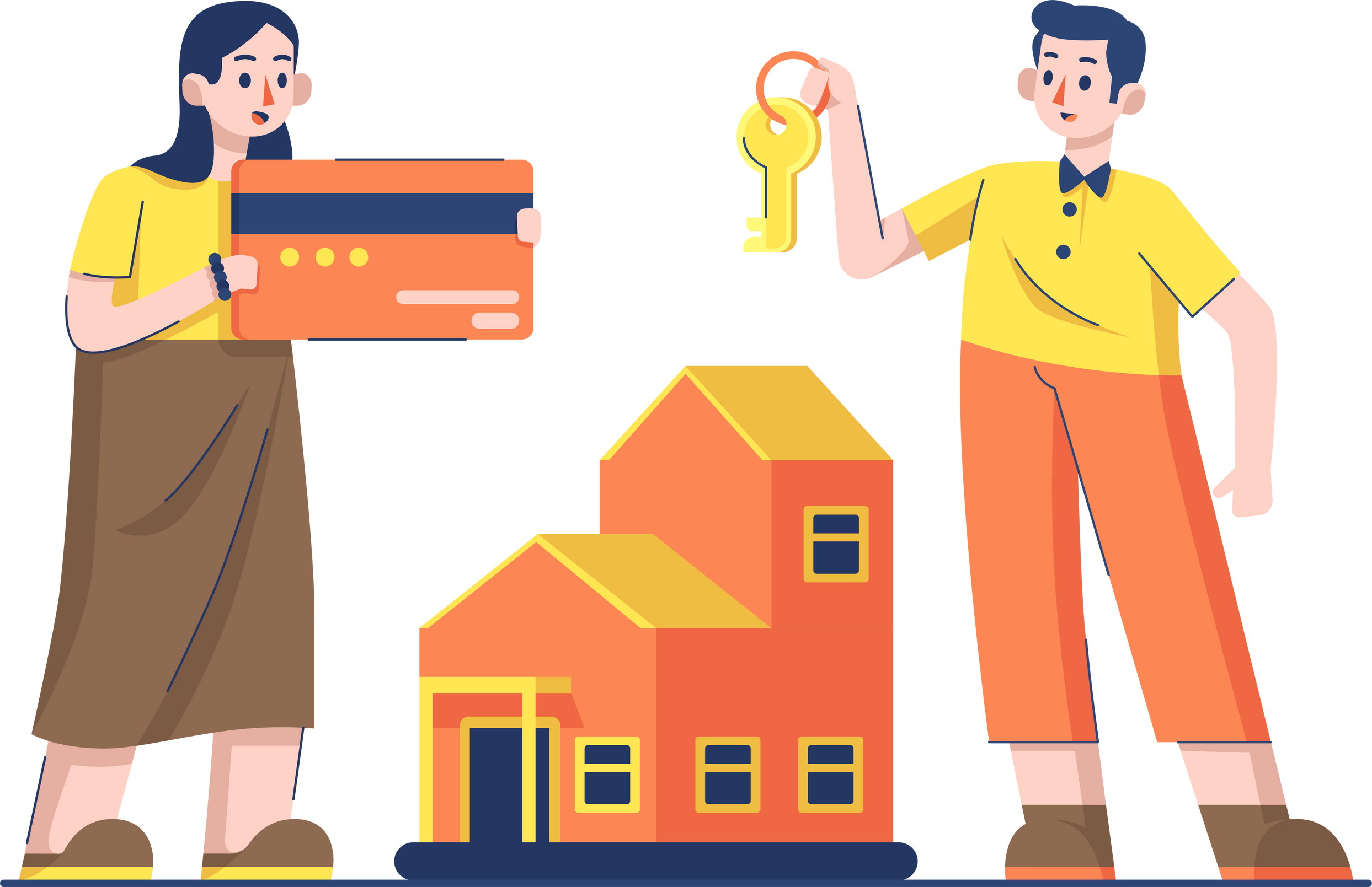 Buying a House Illustration